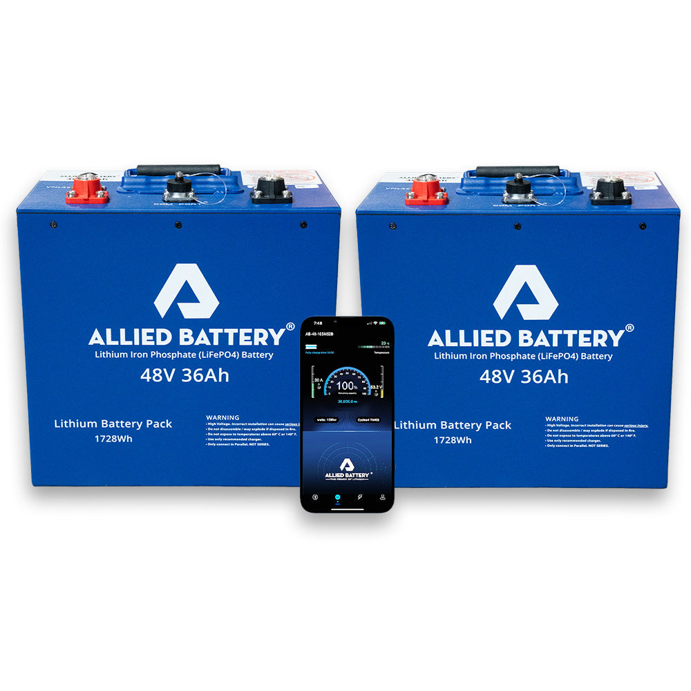 Allied Lithium Drop-in-Ready 48V 36Ah Lithium Golf Cart Battery - view 2