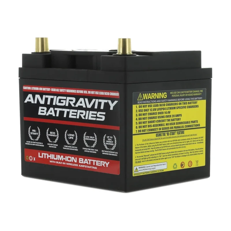 Antigravity Group 26 RE-START 12V Lithium UTV Battery - 925 CA, 20Ah