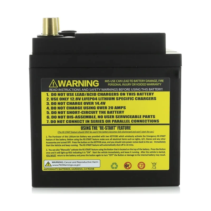 Antigravity Group 26 RE-START 12V Lithium UTV Battery - 925 CA, 20Ah - view 4