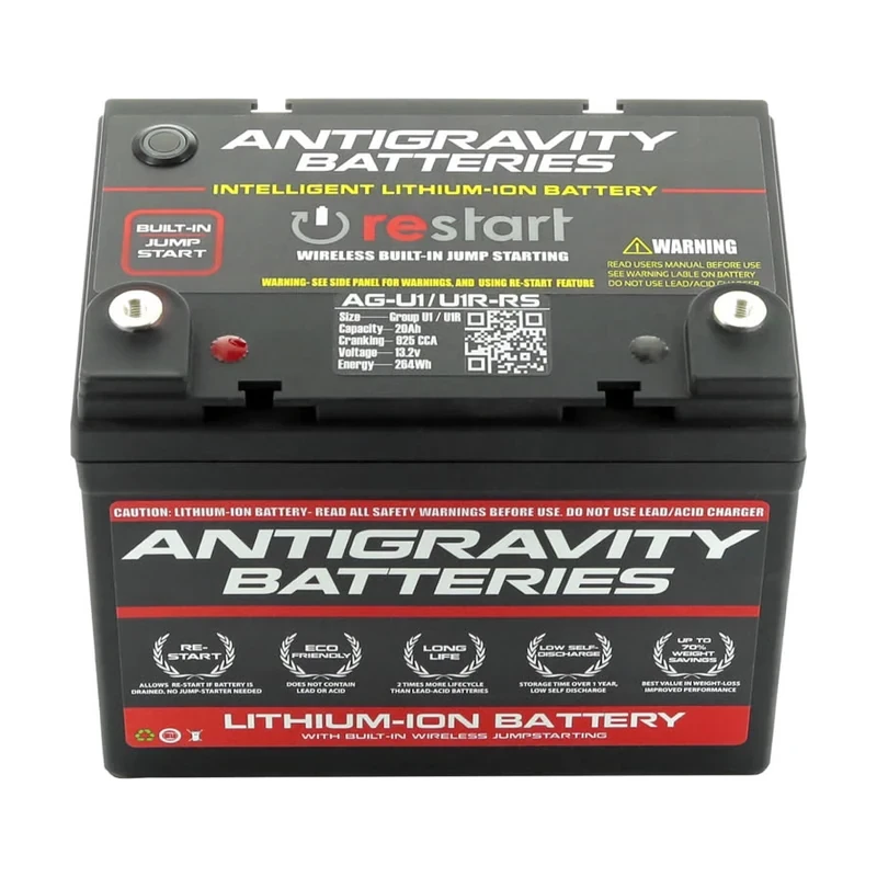 Antigravity Group U1R RE-START 12V Lithium Powersports & Lawn Mower Battery - 925 CA (Right Positive) - view 2