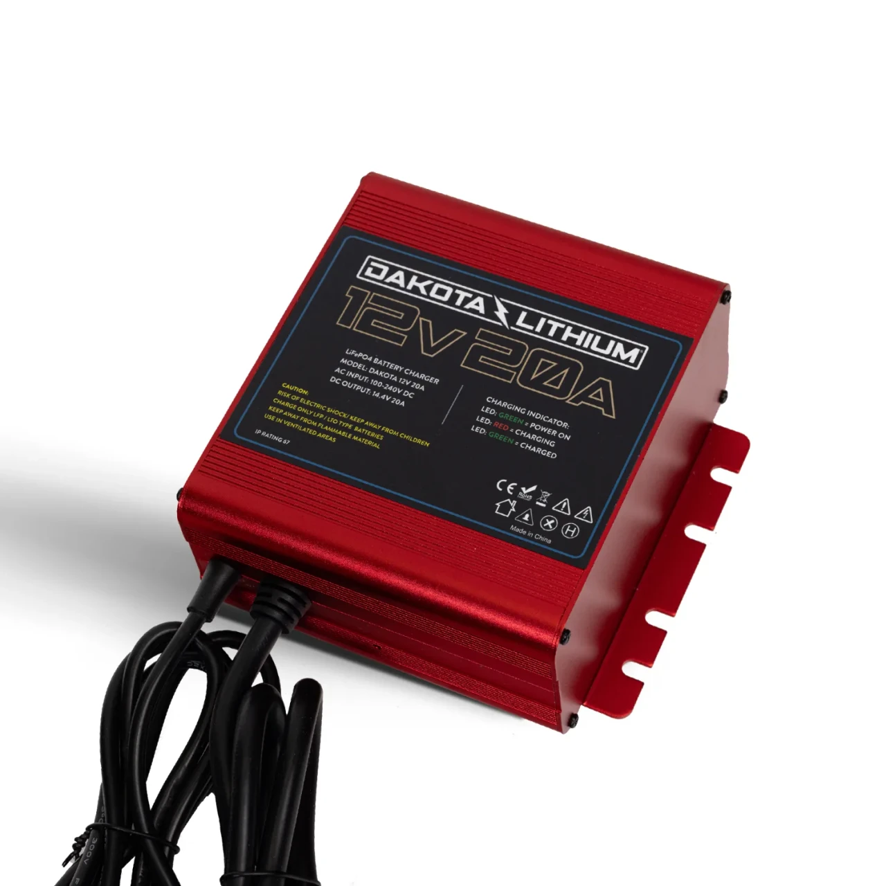 Dakota Lithium 12V 20A Lithium Battery Charger - Onboard Waterproof (Marine, Trolling & RV) - view 2
