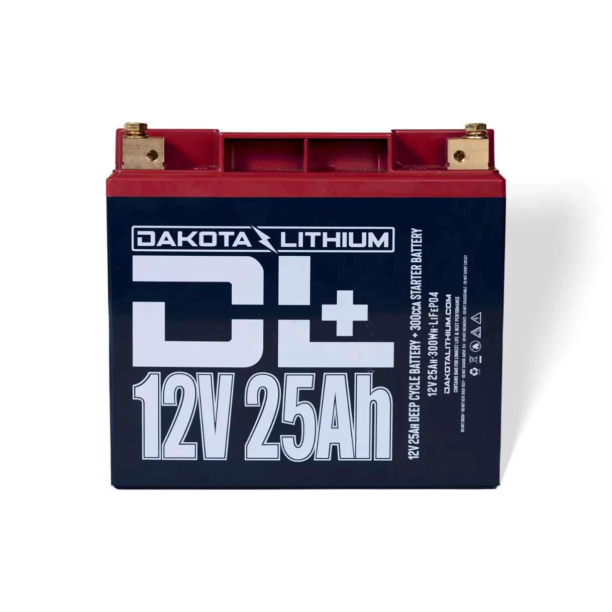 Dakota Lithium DL+ 12V 25Ah Dual Purpose Lithium Powersports & Lawn Mower Battery - 300 CCA - view 2