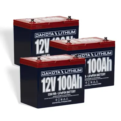 Dakota Lithium 36V 100Ah Trolling Motor Lithium Battery Set - 3 x 12V 100Ah