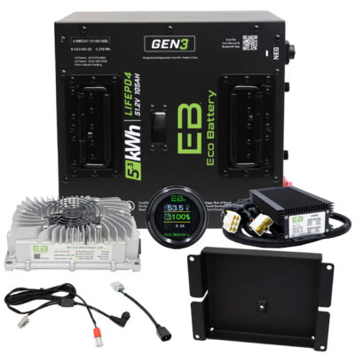 ECO Battery Club Car Carryall Lithium Conversion Kit - 48V 105Ah (Thru-Hole GEN3)