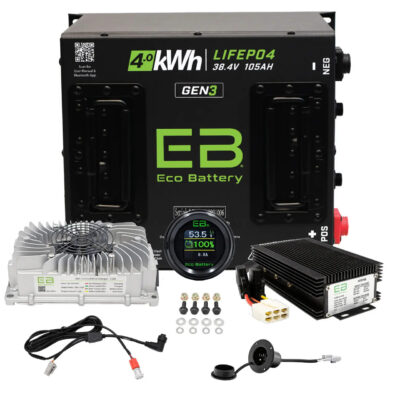 ECO Battery Club Car DS Lithium Conversion Kit - 36V 105Ah (Cube GEN3)