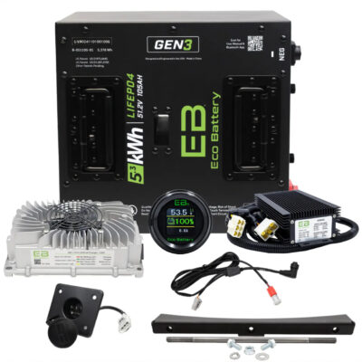 ECO Battery EZGO RXV Lithium Conversion Kit - 48V 105Ah (Thru-Hole GEN3)