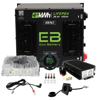 ECO Battery EZGO TXT / Medalist Lithium Conversion Kit - 36V 105Ah (Cube GEN3)