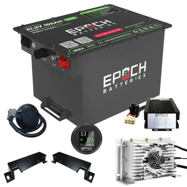 EPOCH Batteries Club Car DS Lithium Conversion Kit - 48V 105Ah (LiMax Mini)