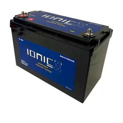 Ionic 12V 100Ah Lithium Marine, Trolling & RV Battery with Bluetooth