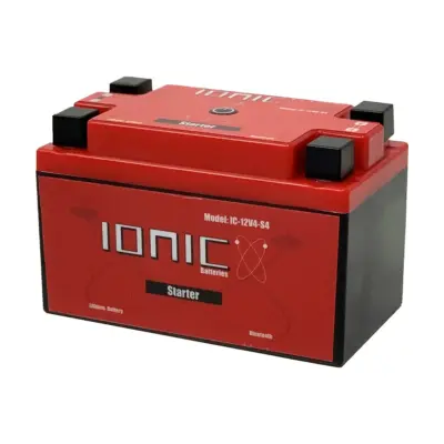 Ionic S4 12V Lithium ATV & Lawn Mower Starter Battery - 500 CA (Bluetooth)