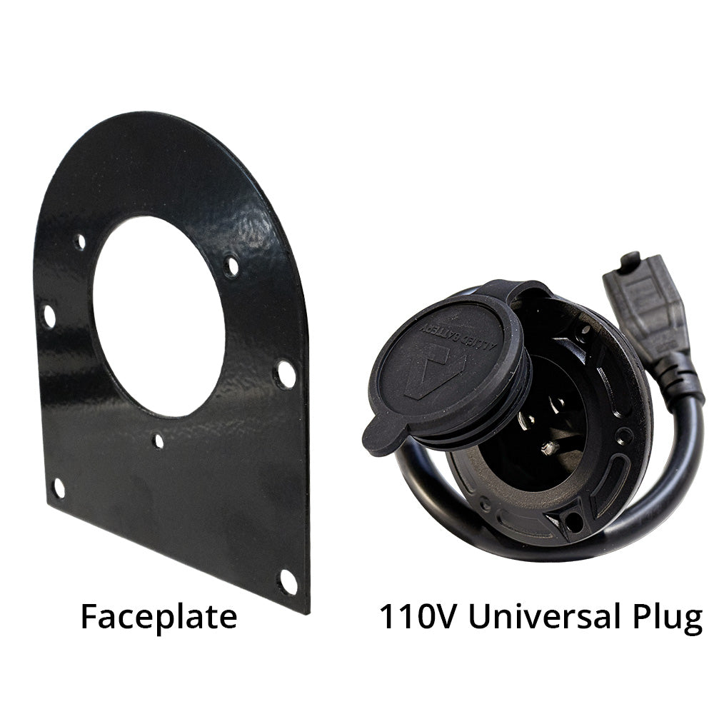 Allied Lithium AC Onboard 110V Charging Plug - Club Car Precedent, Onward, Tempo