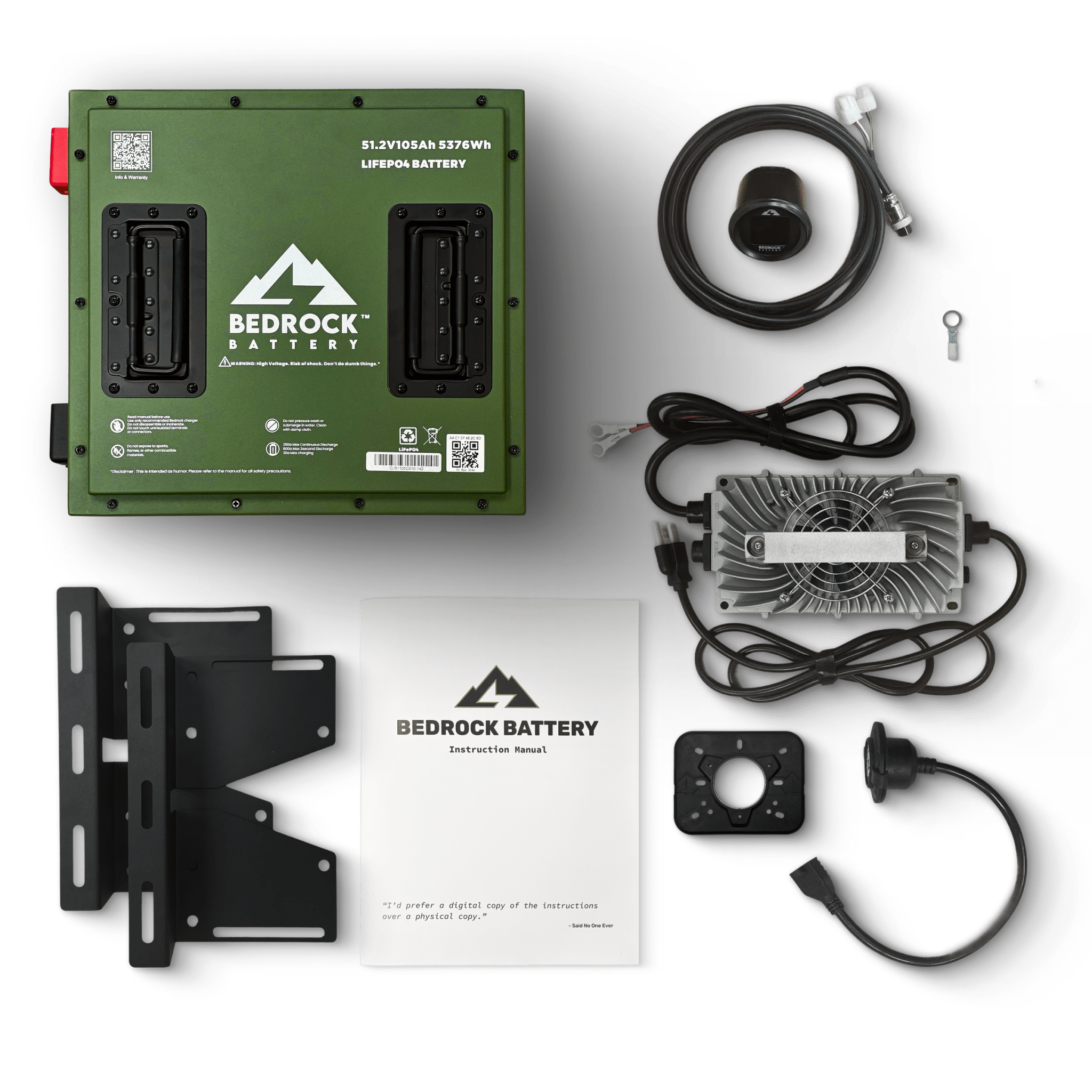Bedrock Battery 48V 105Ah Compact Lithium Conversion Kit - Other Carts (Universal Kit)