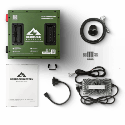 Bedrock Battery 48V 105Ah Compact Lithium Conversion Kit - Club Car Precedent '09+ / Onward / Tempo