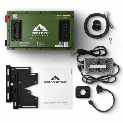 Bedrock Battery 48V 105Ah Slim Lithium Conversion Kit - Yamaha G19-G22