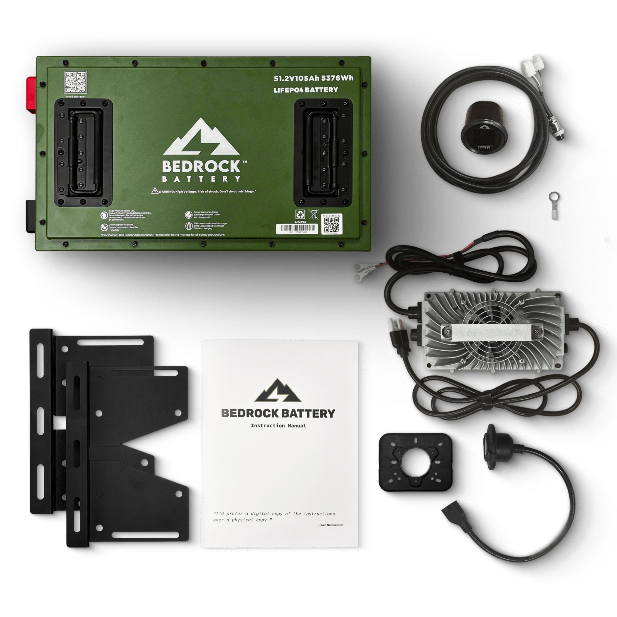 Bedrock Battery 48V 105Ah Slim Lithium Conversion Kit - Yamaha G19-G22