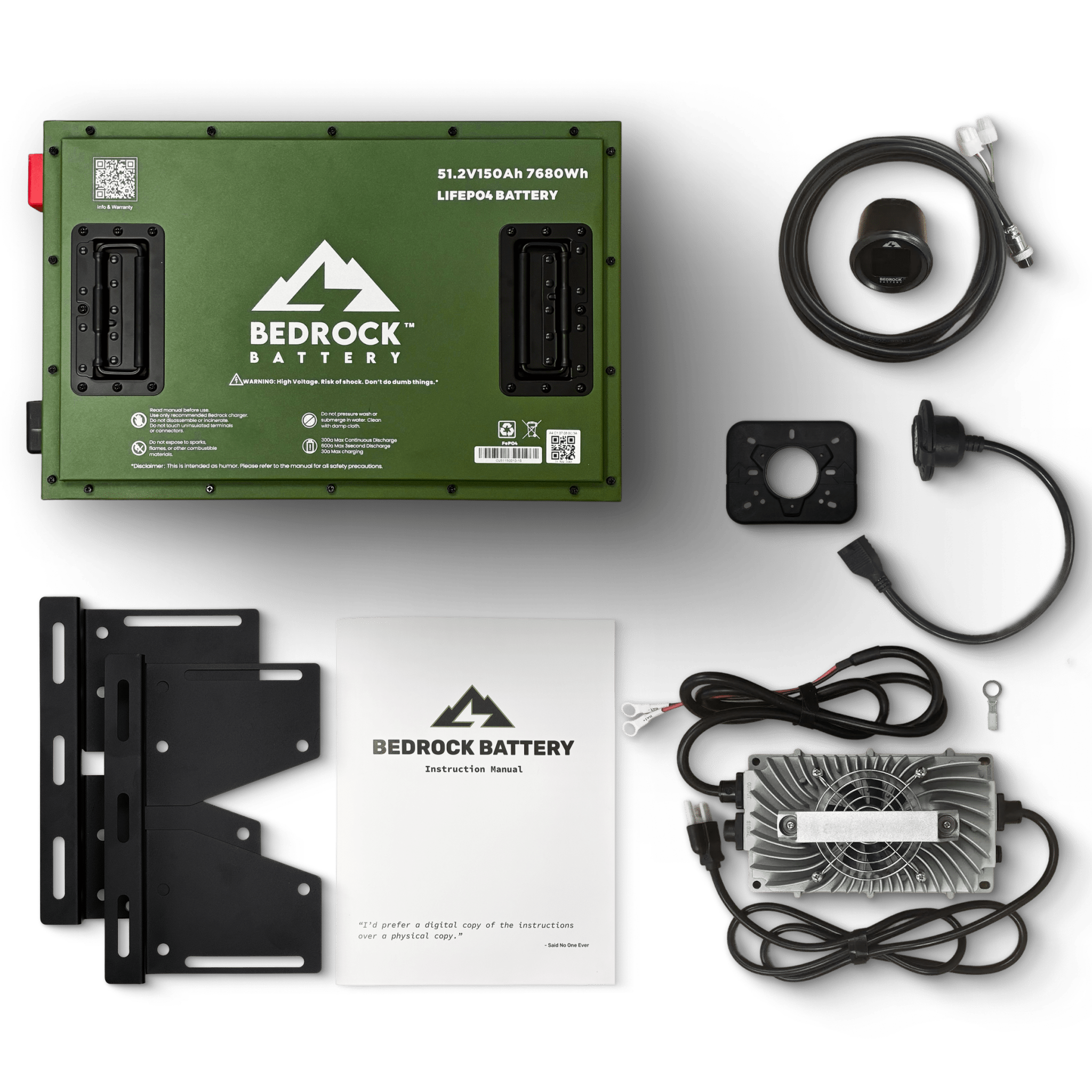 Bedrock Battery 48V 150Ah Lithium Conversion Kit - Other Carts (Universal Kit)