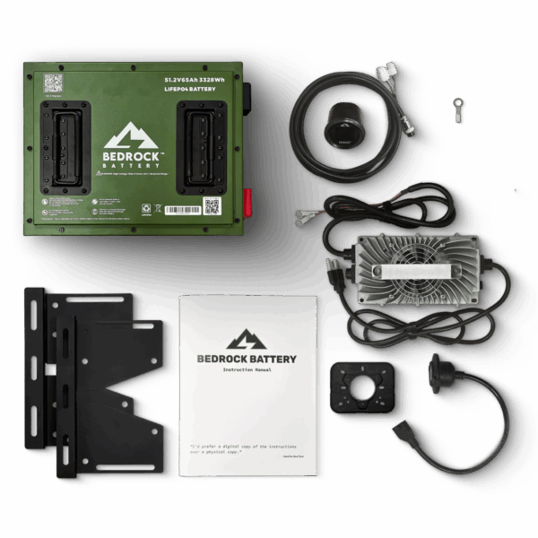 Bedrock Battery 48V 65Ah Lithium Conversion Kit - Other Carts (Universal Kit)