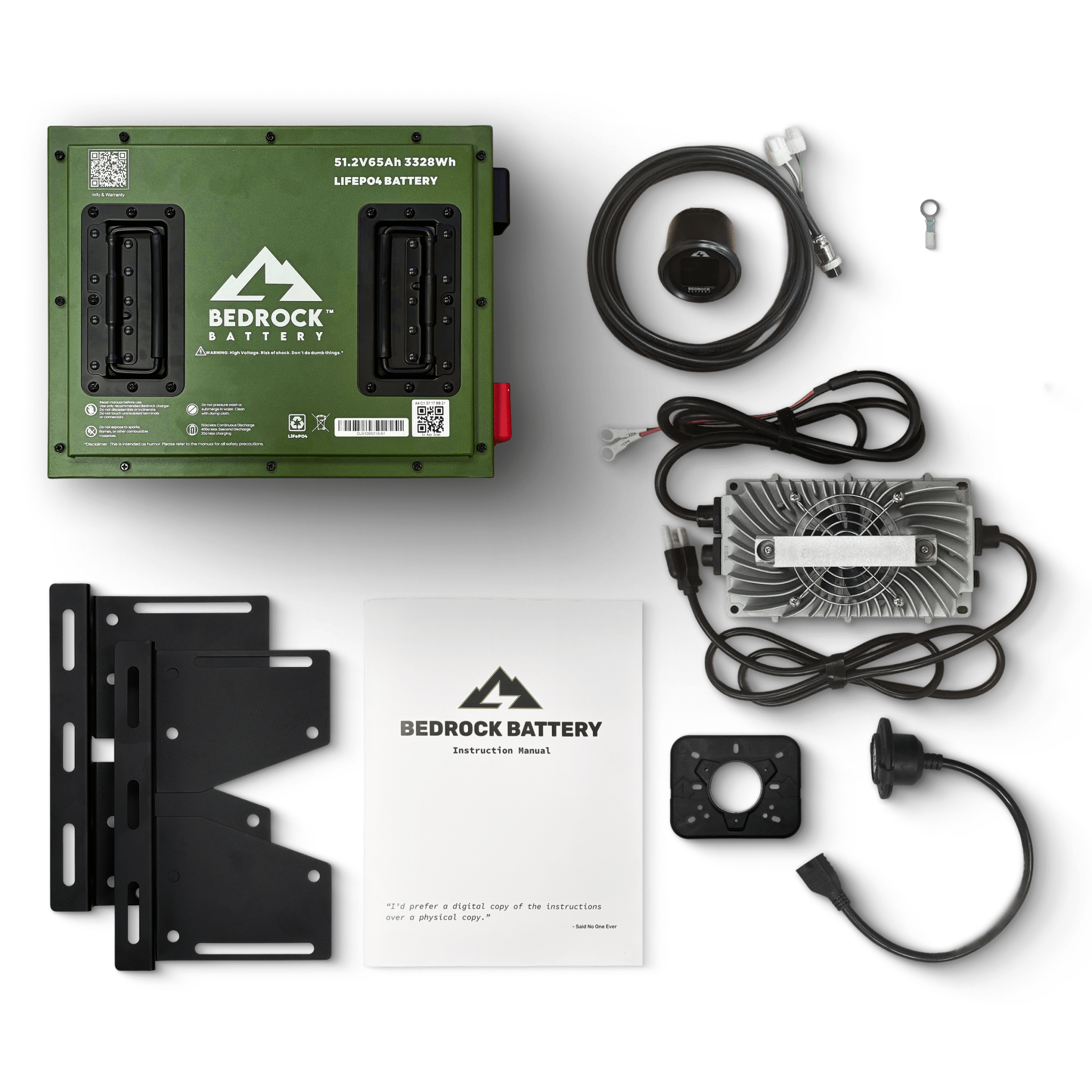 Bedrock Battery 48V 65Ah Lithium Conversion Kit - Other Carts (Universal Kit)