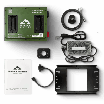 Bedrock Battery 48V 65Ah Lithium Conversion Kit - Club Car DS