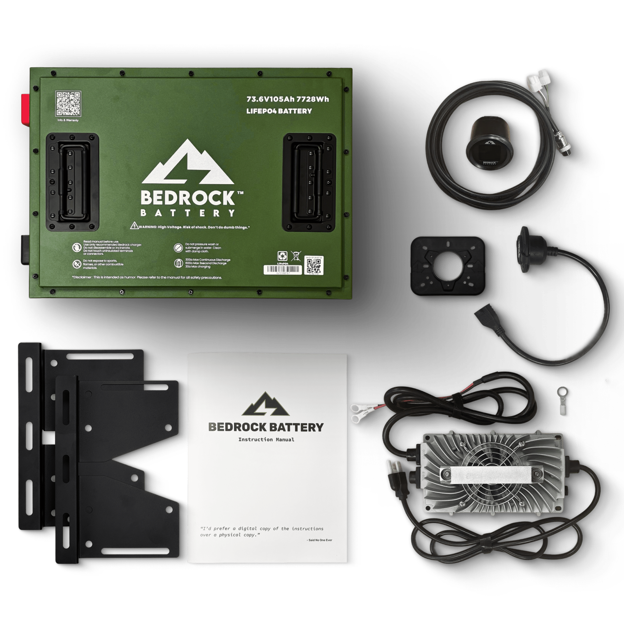 Bedrock Battery 72V 105Ah Lithium Conversion Kit - Yamaha Drive / Drive 2