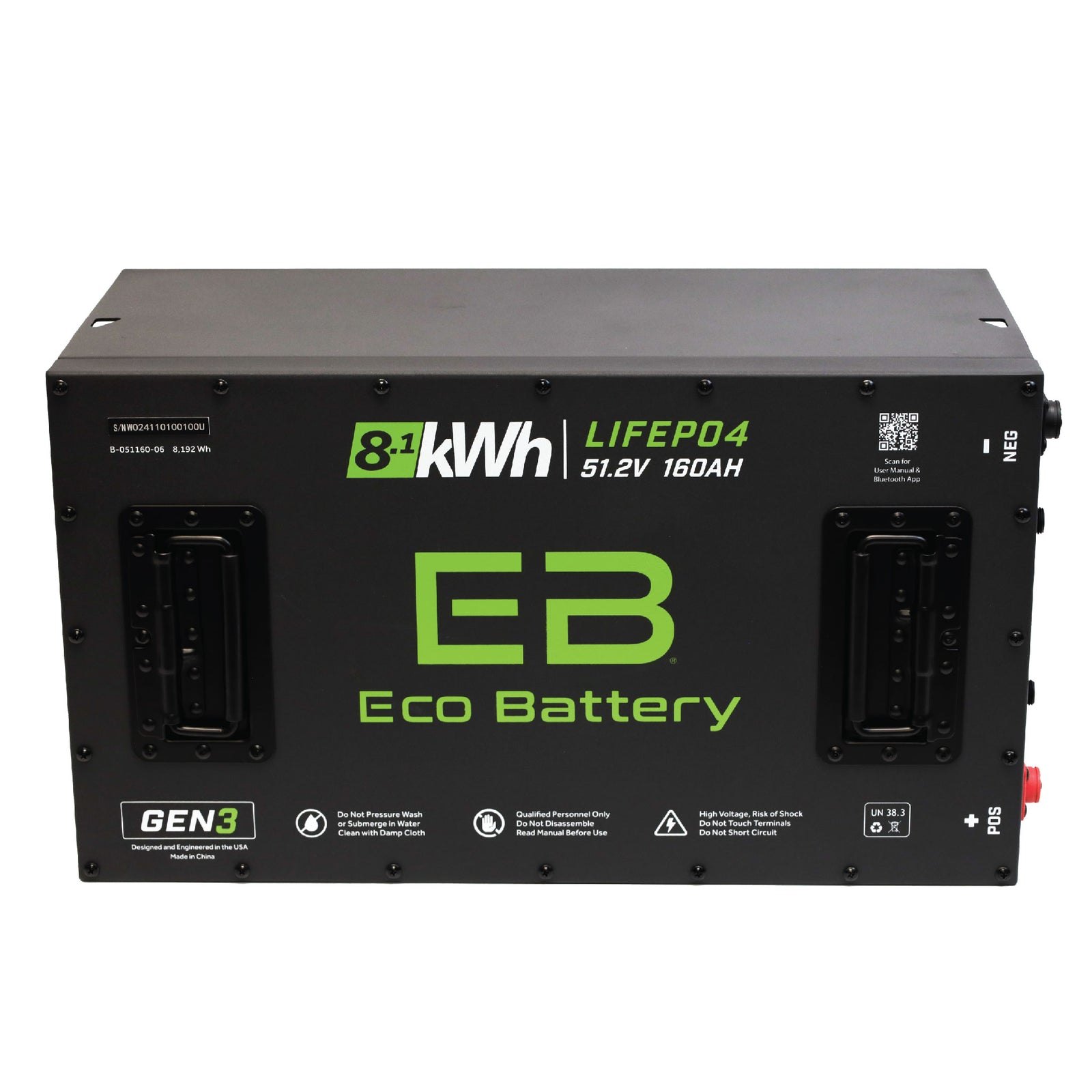 ECO Battery Advanced EV Advent 2022-2024 Lithium Conversion Kit - 48V 160Ah (GEN3)