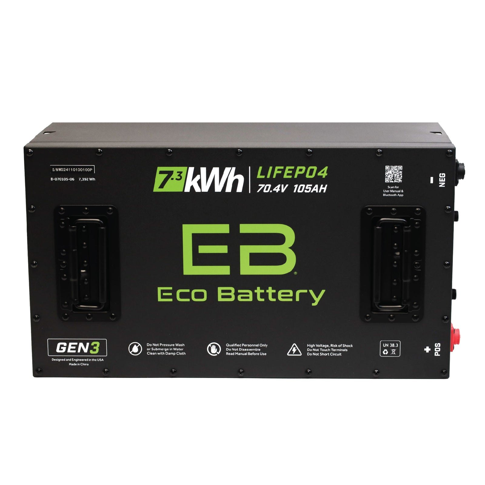 ECO Battery Yamaha Drive & Drive2 (2011+) Lithium Conversion Kit - 72V 105Ah (GEN3)