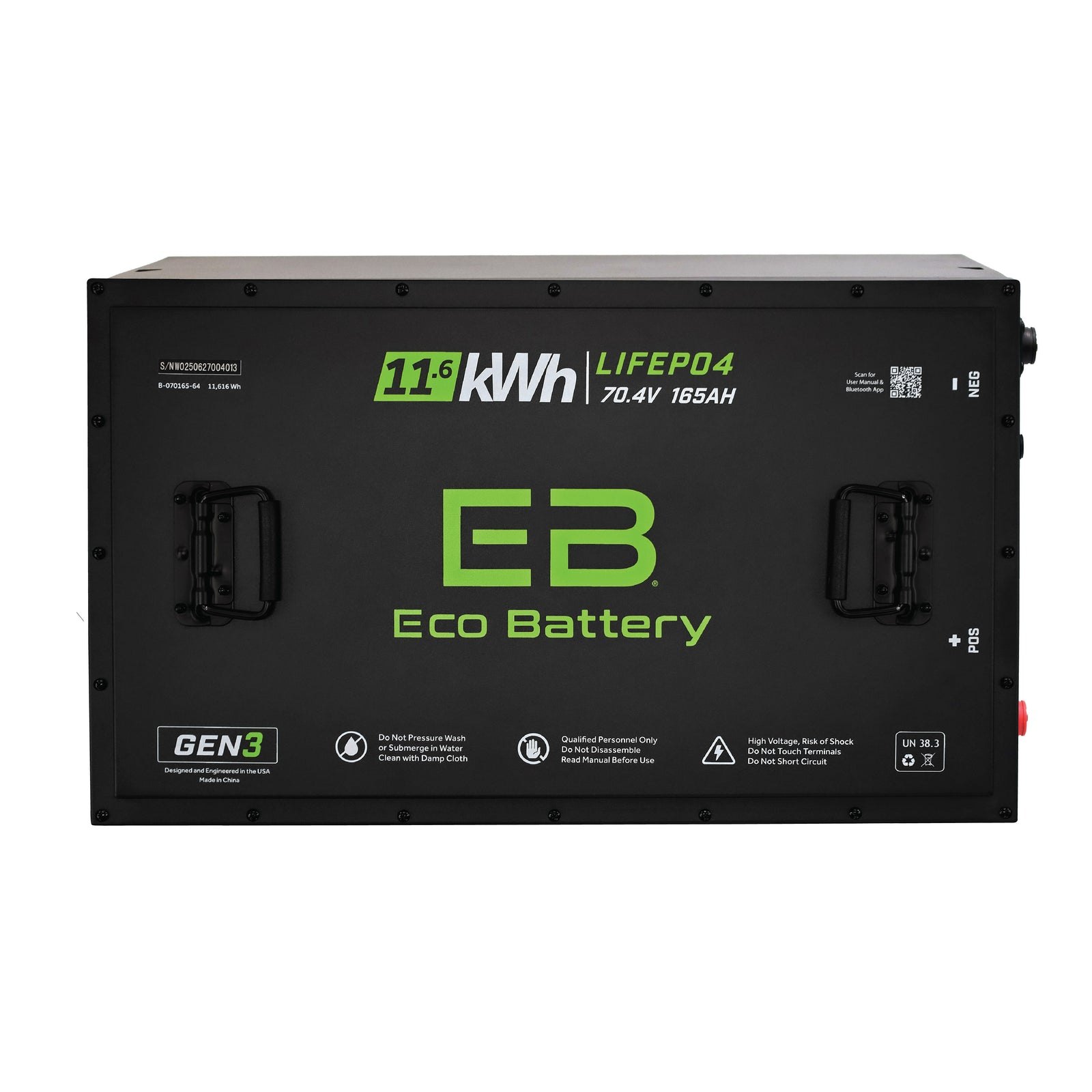 ECO Battery Universal (Other Carts) Lithium Conversion Kit - 72V 165Ah (GEN3)