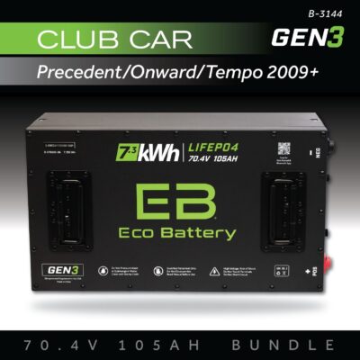 ECO Battery Club Car Precedent / Onward / Tempo (2009+) Lithium Conversion Kit - 72V 105Ah (GEN3)
