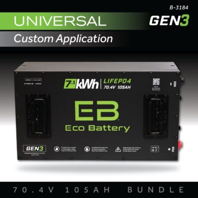 ECO Battery Universal (Other Carts) Lithium Conversion Kit - 72V 105Ah (GEN3)