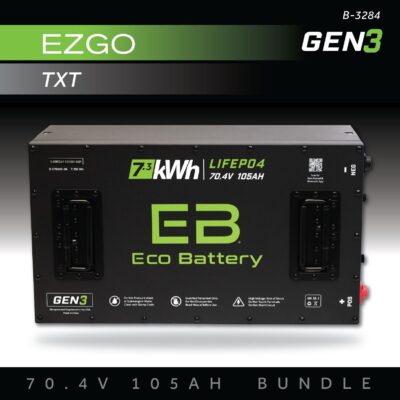 ECO Battery EZGO TXT Lithium Conversion Kit - 72V 105Ah (GEN3)