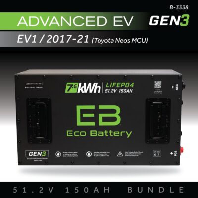 ECO Battery Advanced EV EV1 2017-2021 (Toyota Neos MCU) Lithium Conversion Kit - 48V 150Ah (GEN3)