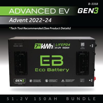 ECO Battery Advanced EV Advent 2022-2024 Lithium Conversion Kit - 48V 150Ah (GEN3)