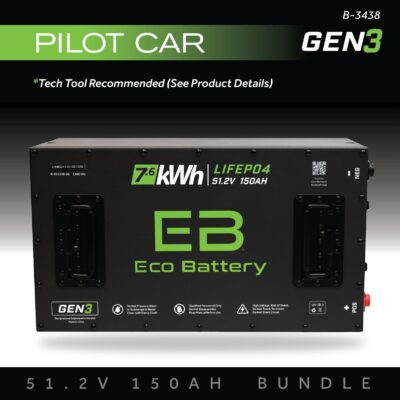 ECO Battery Pilot Car Lithium Battery Kit - 48V 150Ah (GEN3)
