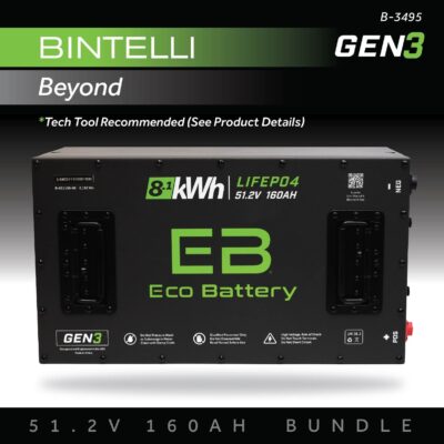 ECO Battery Bintelli Beyond Lithium Battery Kit - 48V 160Ah (GEN3)