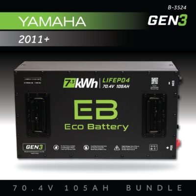ECO Battery Yamaha Drive & Drive2 (2011+) Lithium Conversion Kit - 72V 105Ah (GEN3)