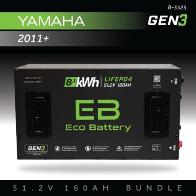 ECO Battery Yamaha Drive & Drive2 (2011+) Lithium Conversion Kit - 48V 160Ah (GEN3)