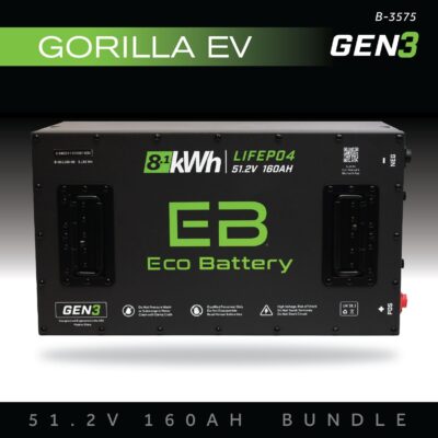 ECO Battery Gorilla Lithium Battery Kit - 48V 160Ah (GEN3)