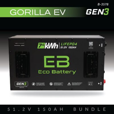 ECO Battery Gorilla Lithium Battery Kit - 48V 150Ah (GEN3)