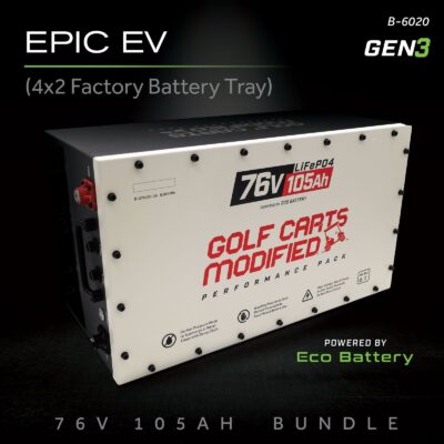 ECO Battery Epic EV (4 x 2 Factory Battery Tray) Lithium Battery Kit - 76V 105Ah (GCModified)