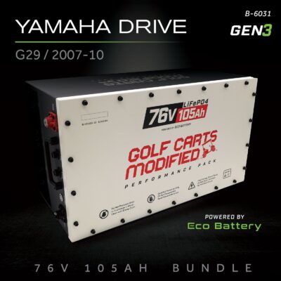ECO Battery Yamaha Drive / G29 (2007-2010) Lithium Conversion Kit - 76V 105Ah (GCModified)