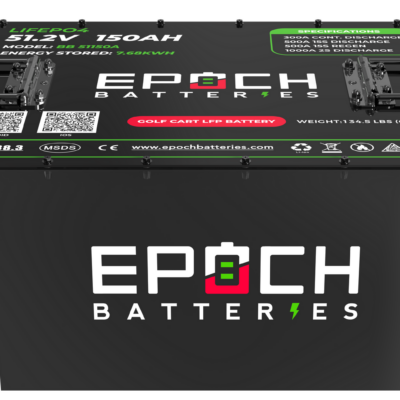 EPOCH Batteries EZGO TXT Lithium Conversion Kit - 48V 150Ah