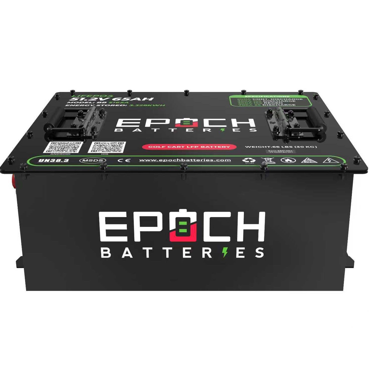 EPOCH Batteries EZGO RXV Lithium Conversion Kit - 48V 65Ah