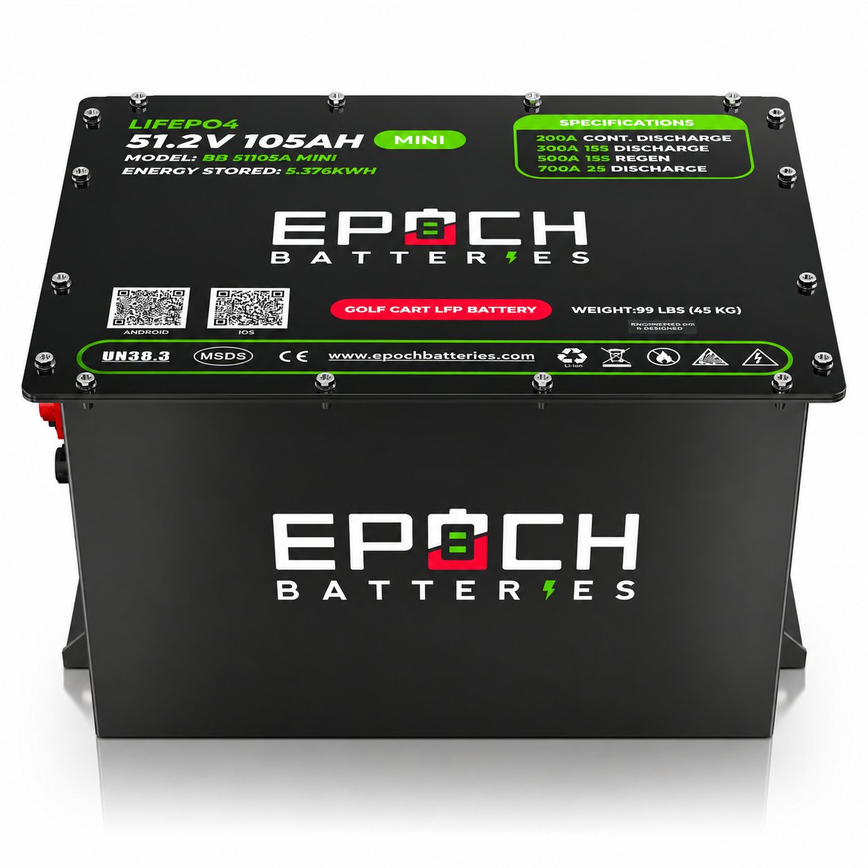 EPOCH Batteries Universal Lithium Conversion Kit - 48V 105Ah (MINI)