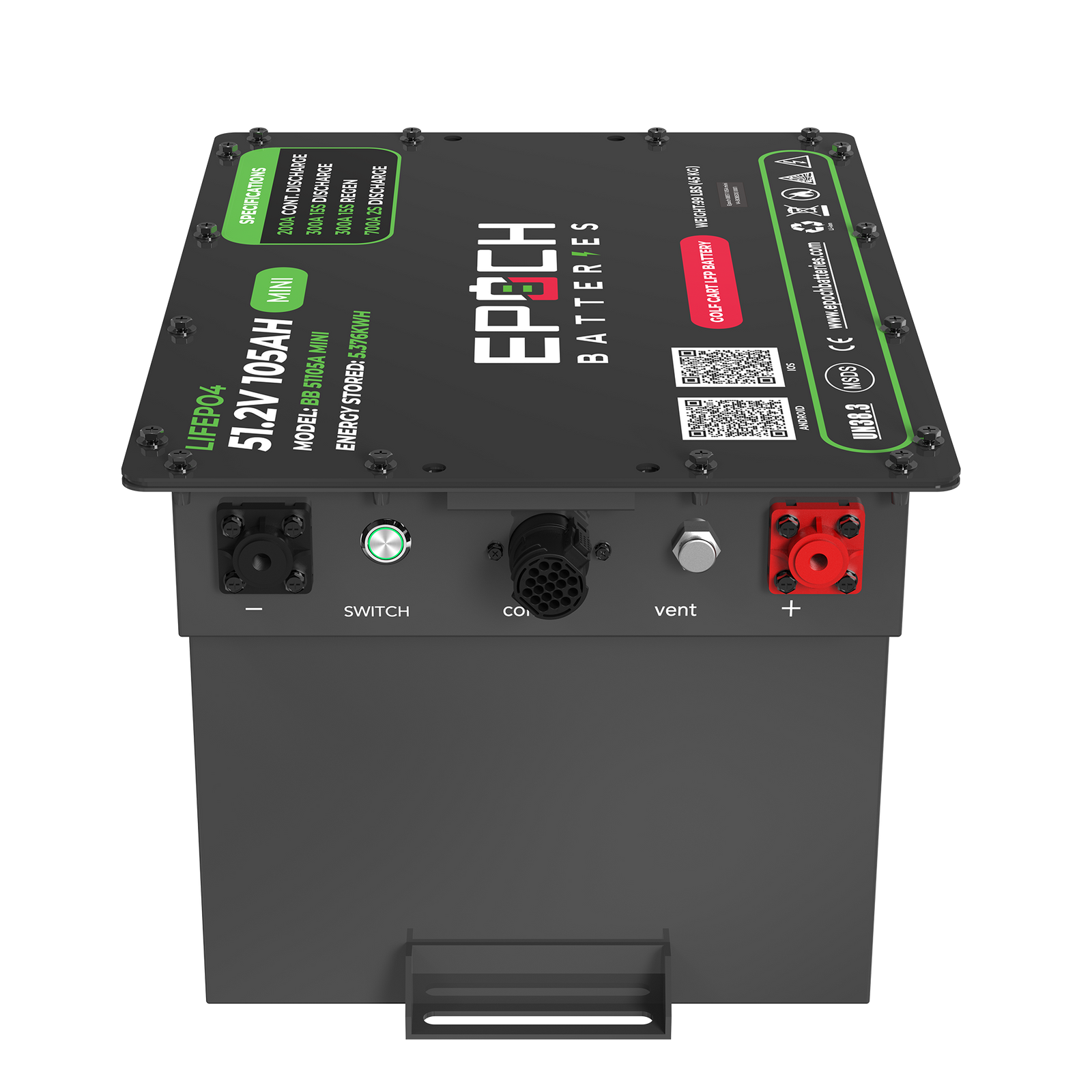 EPOCH Batteries Universal Lithium Conversion Kit - 48V 105Ah (MINI)