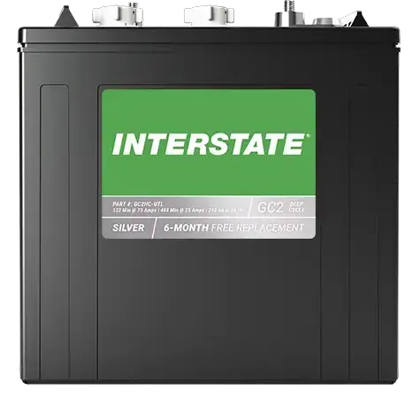 Interstate GC2HC 6V High Cycle Flooded Golf Cart Battery Set of 8 (48V cart)