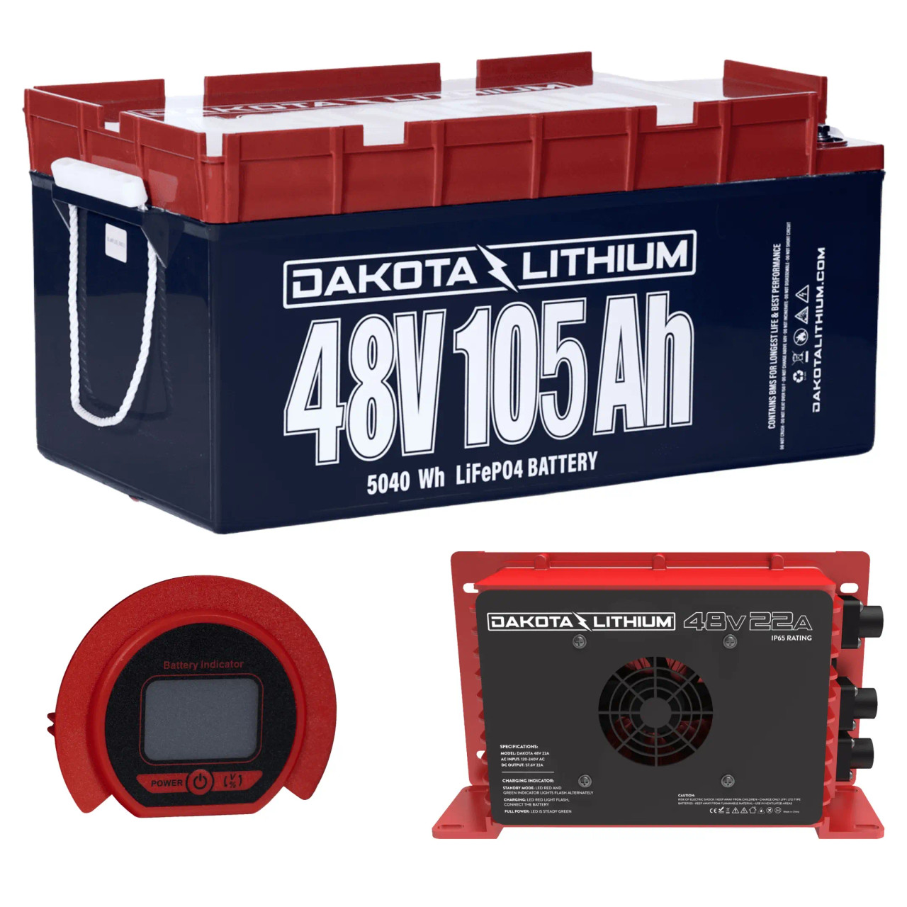 Dakota Lithium EZGO RXV Lithium Conversion Kit – 48V 105Ah