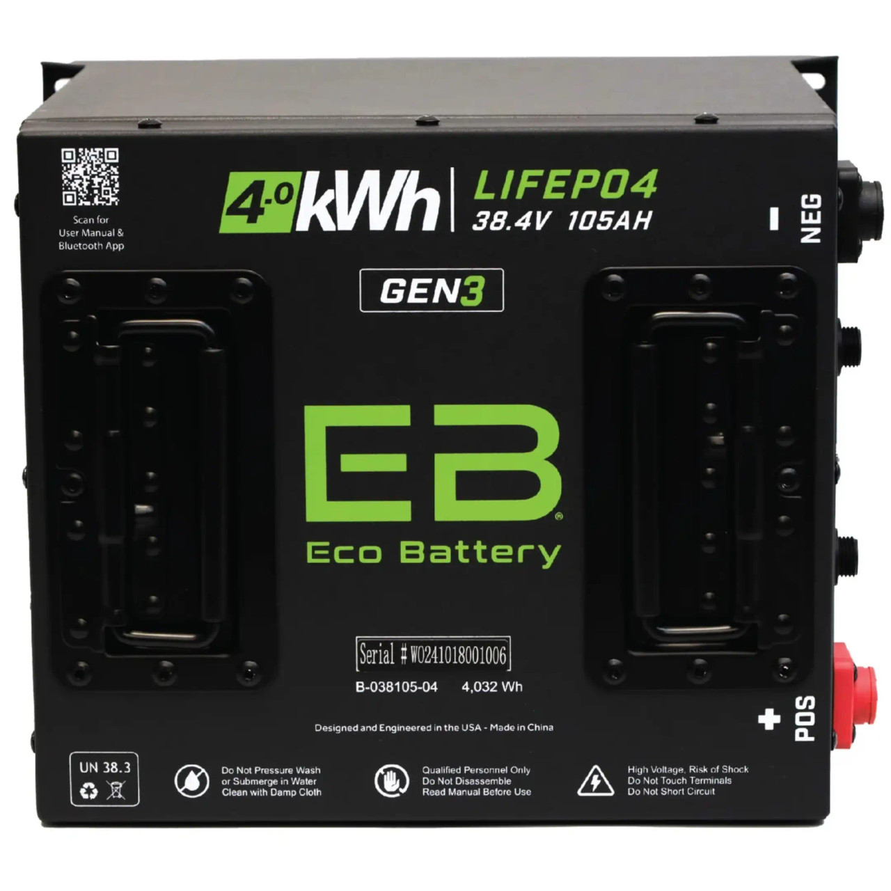 ECO Battery Club Car DS Lithium Conversion Kit – 36V 105Ah (Cube GEN3) - view 2