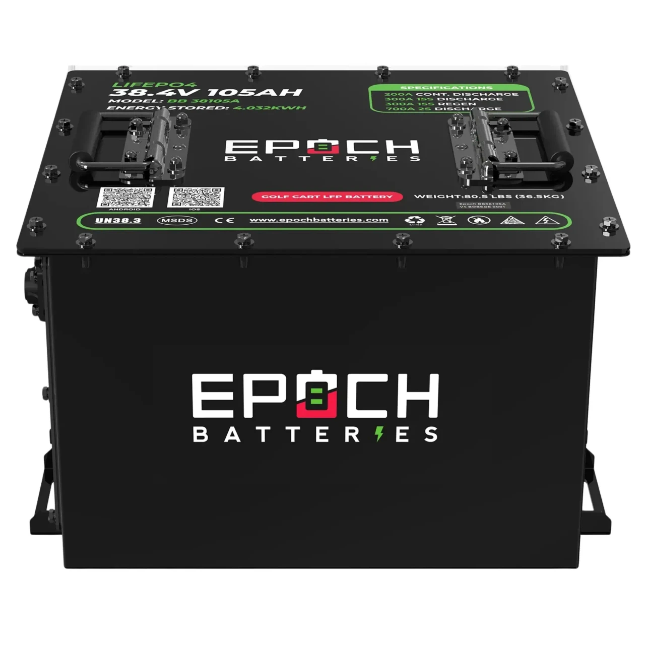 EPOCH Batteries Club Car DS Lithium Conversion Kit – 36V 105Ah (LiMax) - view 2