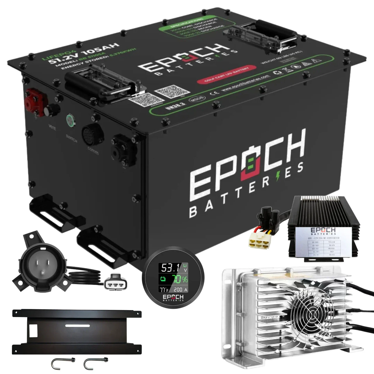 EPOCH Batteries Club Car Precedent Lithium Conversion Kit – 48V 105Ah (LiMax)