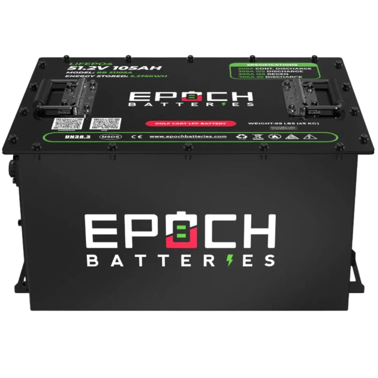 EPOCH Batteries Club Car Tempo Lithium Conversion Kit – 48V 105Ah (LiMax) - view 2
